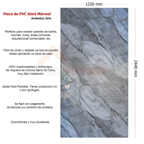 Arabescatto | Placa de PVC UV - Image 4