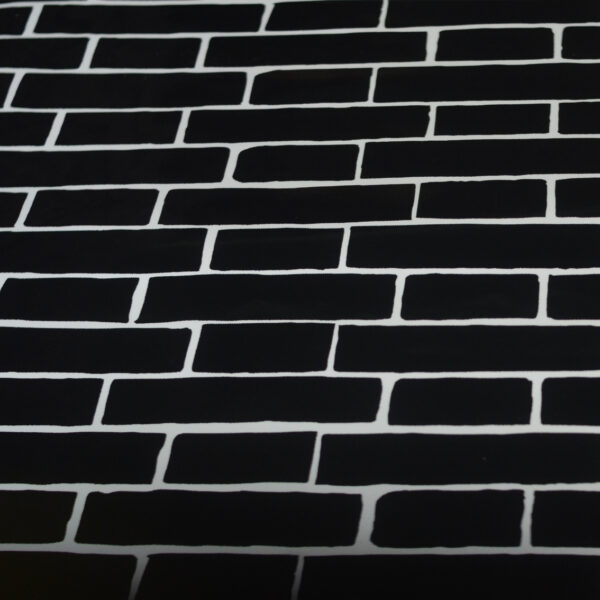 Ladrillo Negro | Papel Pvc Autoadhesivo - Image 3