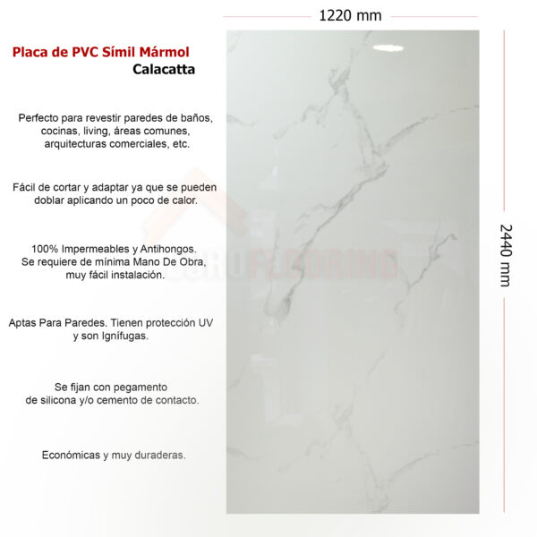 Calacatta | Placa de PVC UV - Image 3